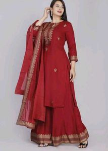 Women Kurta And Palazzo Set