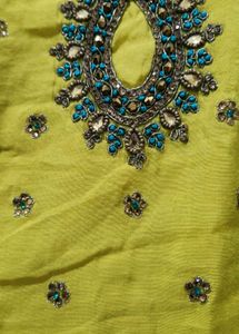 Festive Long Ethnic Dress With Pant