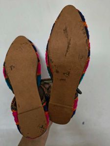 Colorful Embroidered Flats
