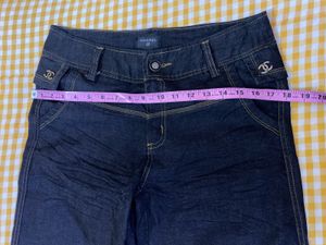 Chanel Vintage Wide Leg Denim Jeans Waist 30-32