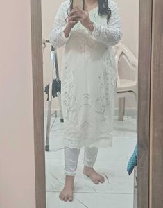 Pakistani White Dress