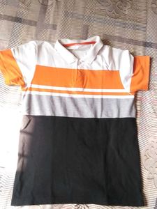 Boys Striped Polo T-shirt