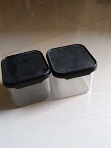 Set Of Two Container Transparent