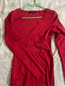 Shein Red Midi Dress