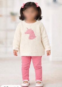 Unicorn Reversible Sequence Knit Sweater