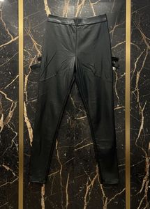 Stylish Black Faux Leather Pants