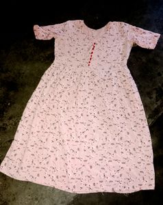 Pure Cotten Plazo Frock Suit