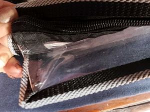 Black Pouch  for cosmetics or travelling