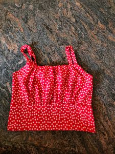 Floral Red Top