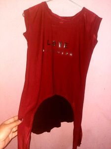 Red LOVE Top