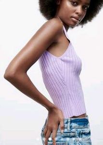 Zara Women&#39;s Purple Vest