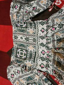 Patterned Mini Dress