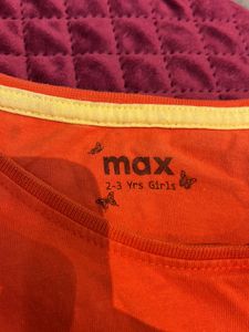 2-3 Year Old Top For Girl-three Tshirts