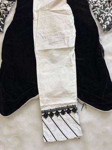 Pakistani Black Velvet Kurta Set