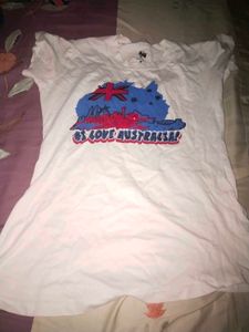 I Love Australia Tee White Tshirt