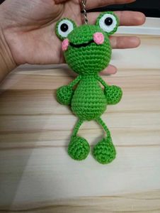 Crochet Frog Keychain