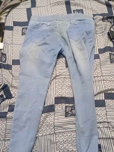 Light Wash Denim Jeggings