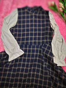 Plaid Long Sleeve Dress