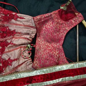 Red Embroidered Lehenga Choli| wedding|marriage