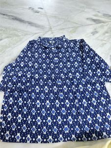 Patterned Button-Down Shirt
