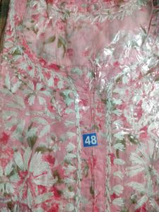 Totally New Lucknowi Chikankari  Cotton  Kurtis