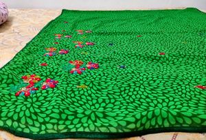 NEW GEORGETTE SAREE 💚