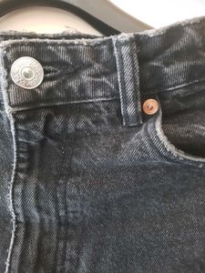 Zara Charcoal Mom fit denim