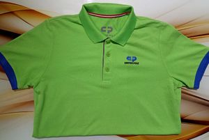 Green Center Pole Polo Shirt
