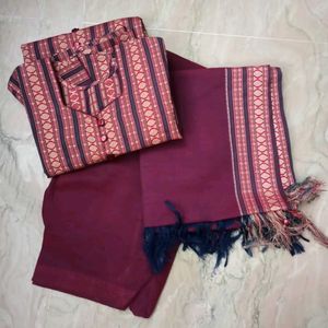 Purple Striped Suit Set