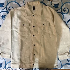mens jacket with louis vitton print on it