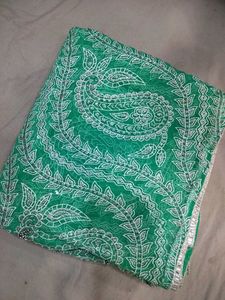 Green Sequin saree