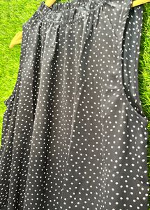 Polka Dot Navy Top
