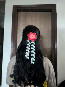 Handmade Crochet Lotus Gajra