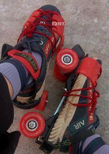 Retro Red Roller Skates
