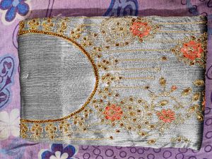 Silver Colour Suit Fabric