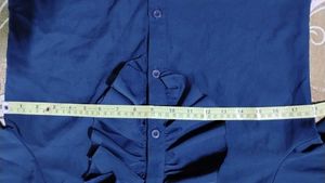 Ruffled Blue Shirt Urbanic