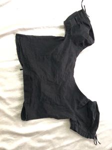 H&amp;M Black Corset Style Top