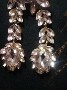 Sparkling Floral Statement Earrings