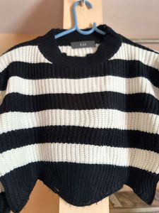 Striped Cropped Sweater