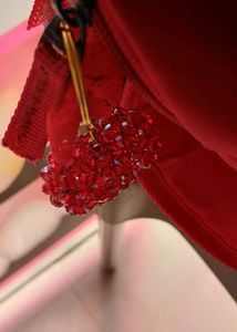 Red Crystal Heart Keychains