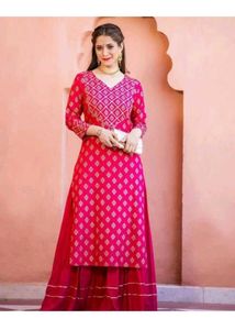 2 pic kurta plazo set