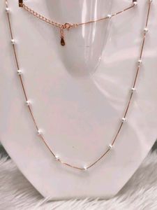 925 Silver Sterling Pearl Moti Chain