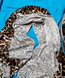 Leopard Print Soft Velvet Shawl Full Size