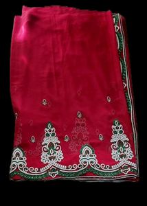 Red Heavy Ethnic Saree
