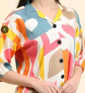 Abstract Relaxed Fit Shirt