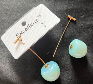 Cute Cherry Drop Earrings🍒🩵✨