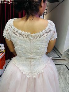Pink Lace Ball Gown