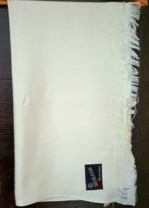 Elegant Woolen Shawl - Cream Color