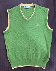 Green Cottage Core Sweater Vest