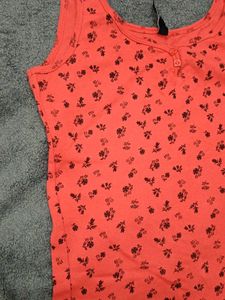 Coral Floral Tank Top